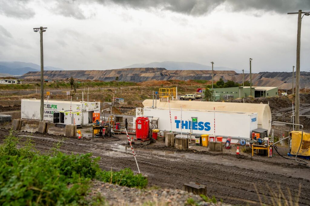 Thiess mt pleasant coal mine shot