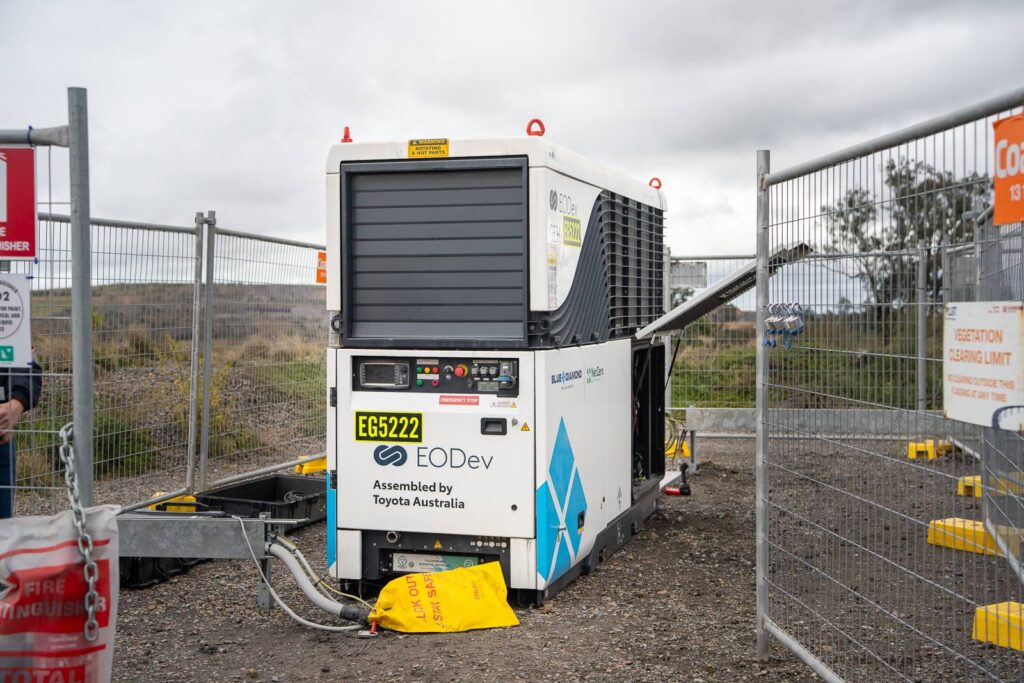 the GEH2 100kva hydrogen generator on site